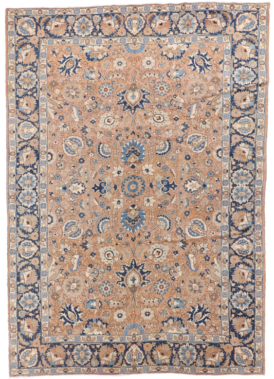 9 x 12 - Tabriz Fine All Over Rectangle - Hand Knotted Rug