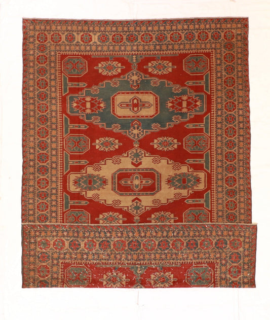7x10 - Soumak Fine/Wool All Over Rectangle - Hand Knotted Rug