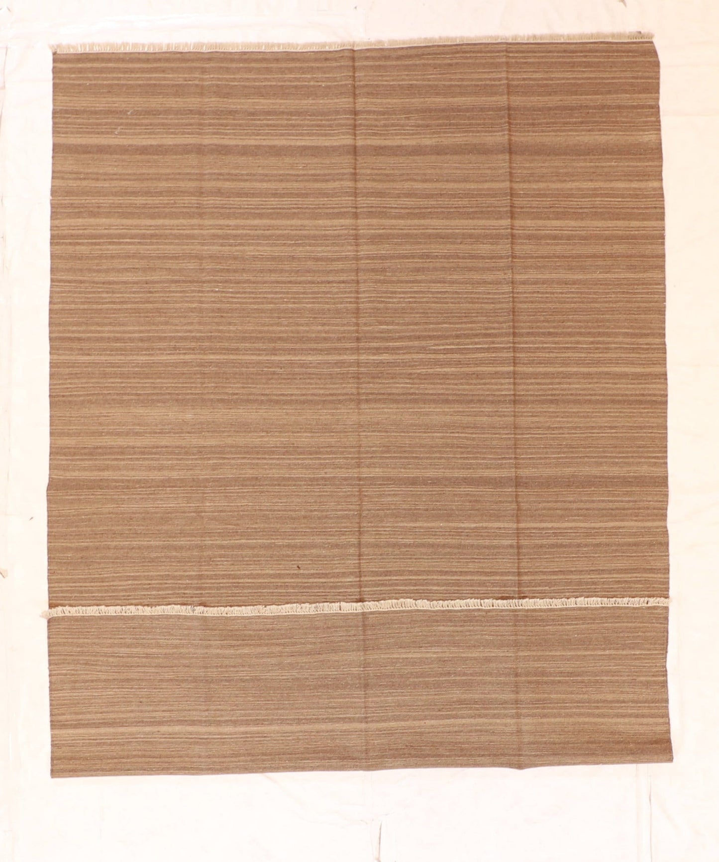 7x10 - Kilim Wool Geometric Rectangle - Hand Knotted Rug
