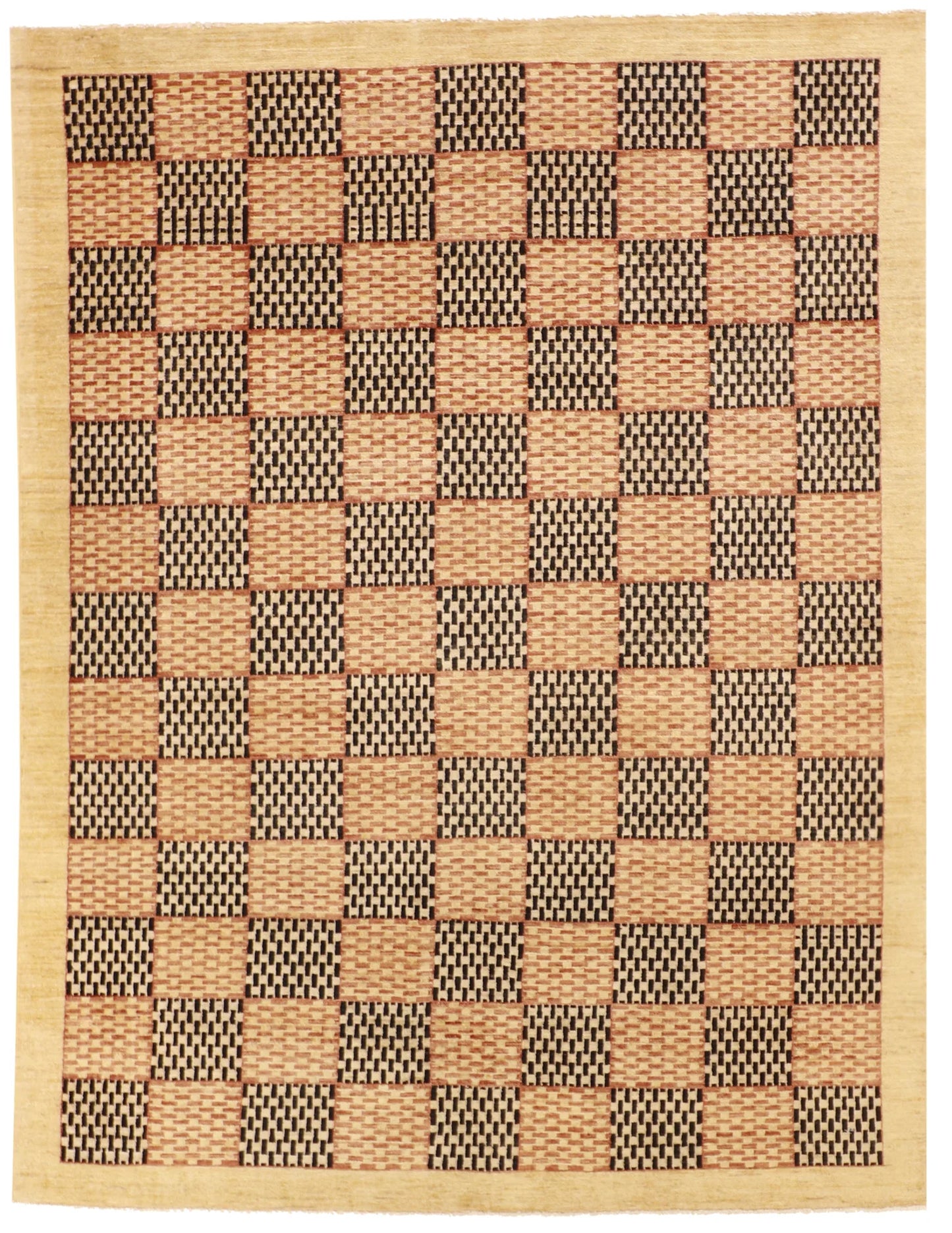 5x7 - Modern Fine All Over Rectangle - Hand Knotted Rug