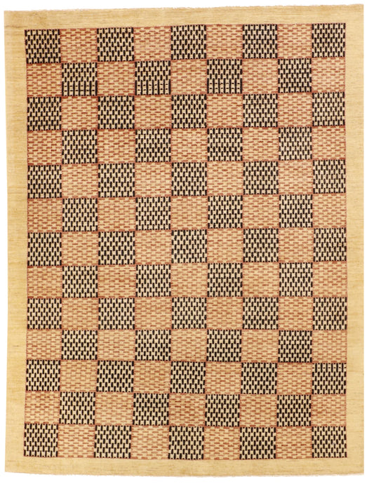 5x7 - Modern Fine All Over Rectangle - Hand Knotted Rug