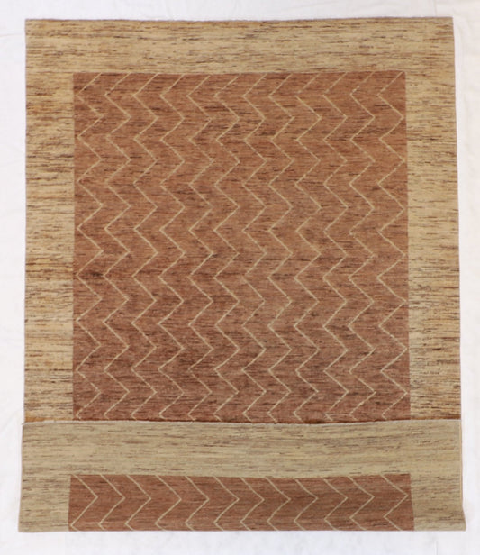 7x10 - Modern Fine All Over Rectangle - Hand Knotted Rug
