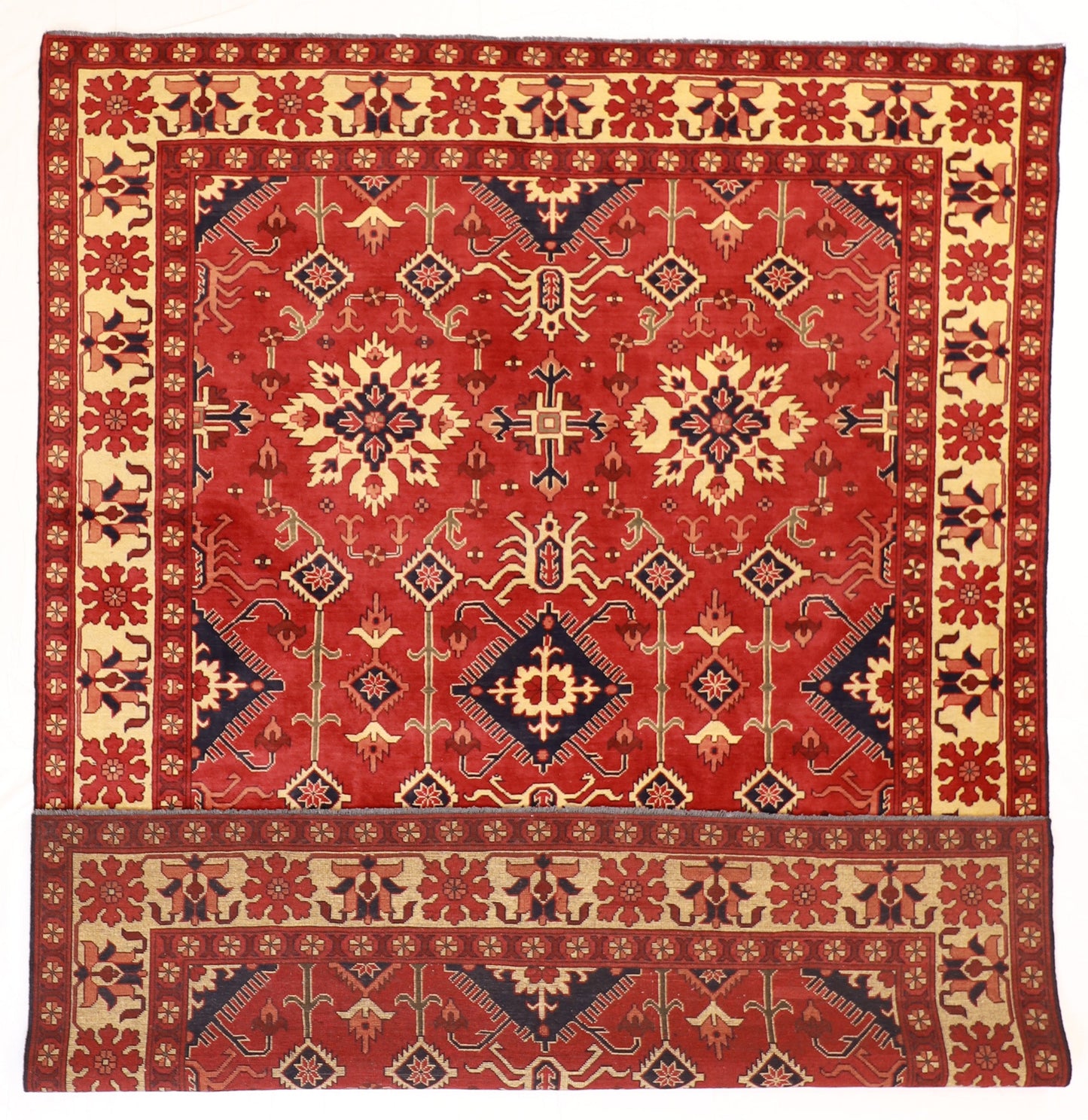 7x10 - Bakhtiarie Wool All Over Rectangle - Hand Knotted Rug