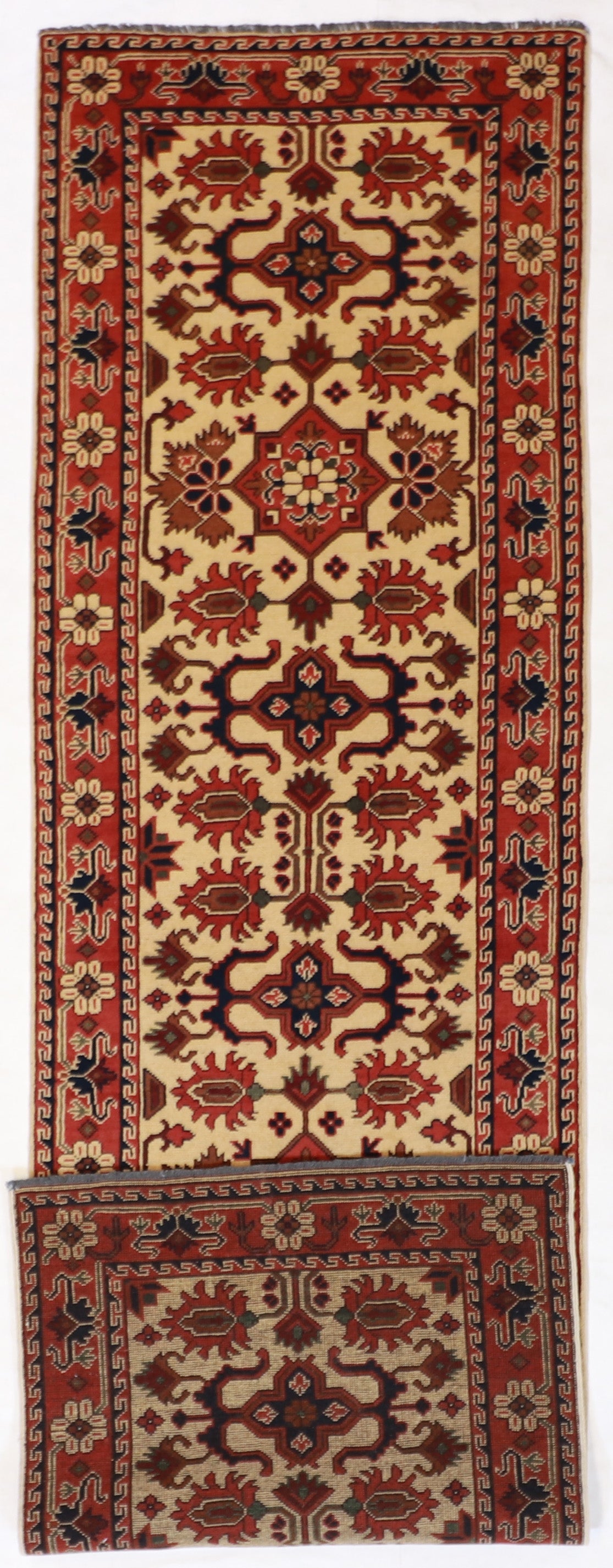 Runner - Hamadan Fine All Over Rectangle - Hand Knotted Rug