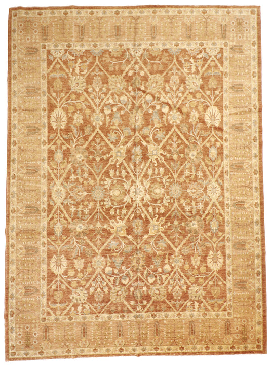 10x14 - Haj Jallie Fine/Wool All Over Rectangle - Hand Knotted Rug