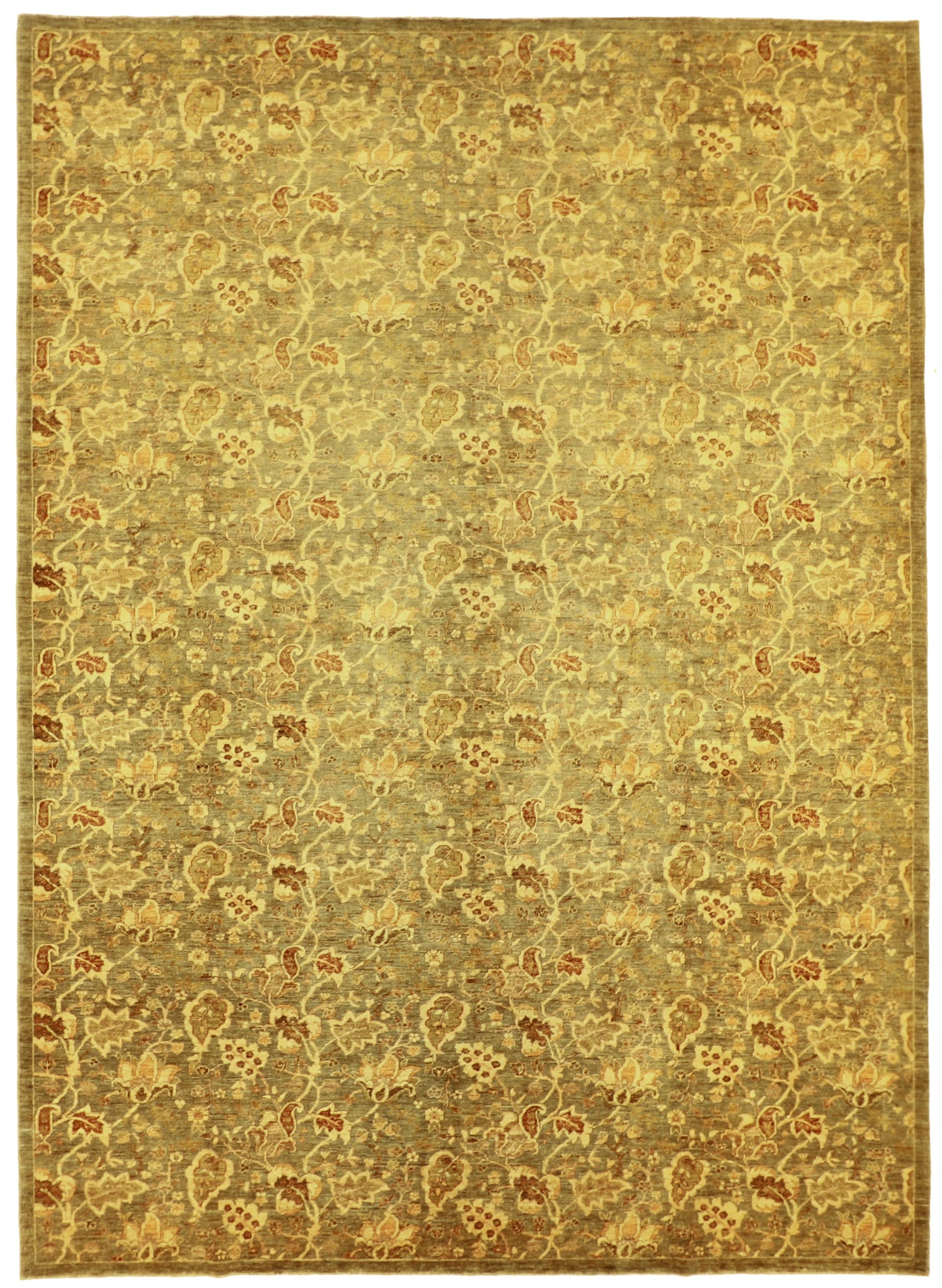 10x14 - Oushak Fine All Over Rectangle - Hand Knotted Rug