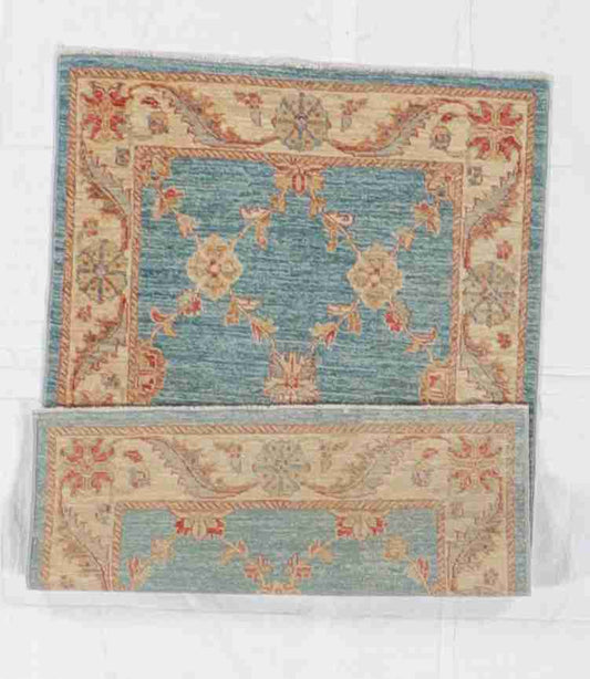 W 2.8 - L 4 - Kerman Wool All Over Rectangle - Finest Hand-Knotted Quality Wool - 56303