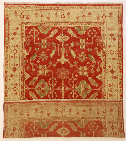 6x9 - Heriz Wool All Over Rectangle - Hand Knotted Rug
