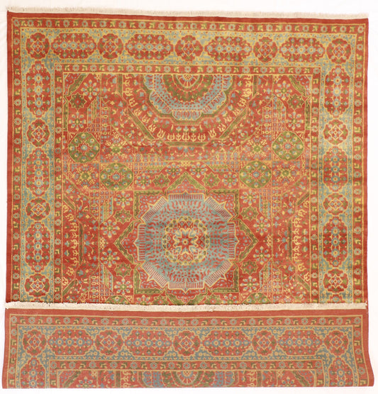 8x10 - Mamluk Wool Medallion Rectangle - Hand Knotted Rug