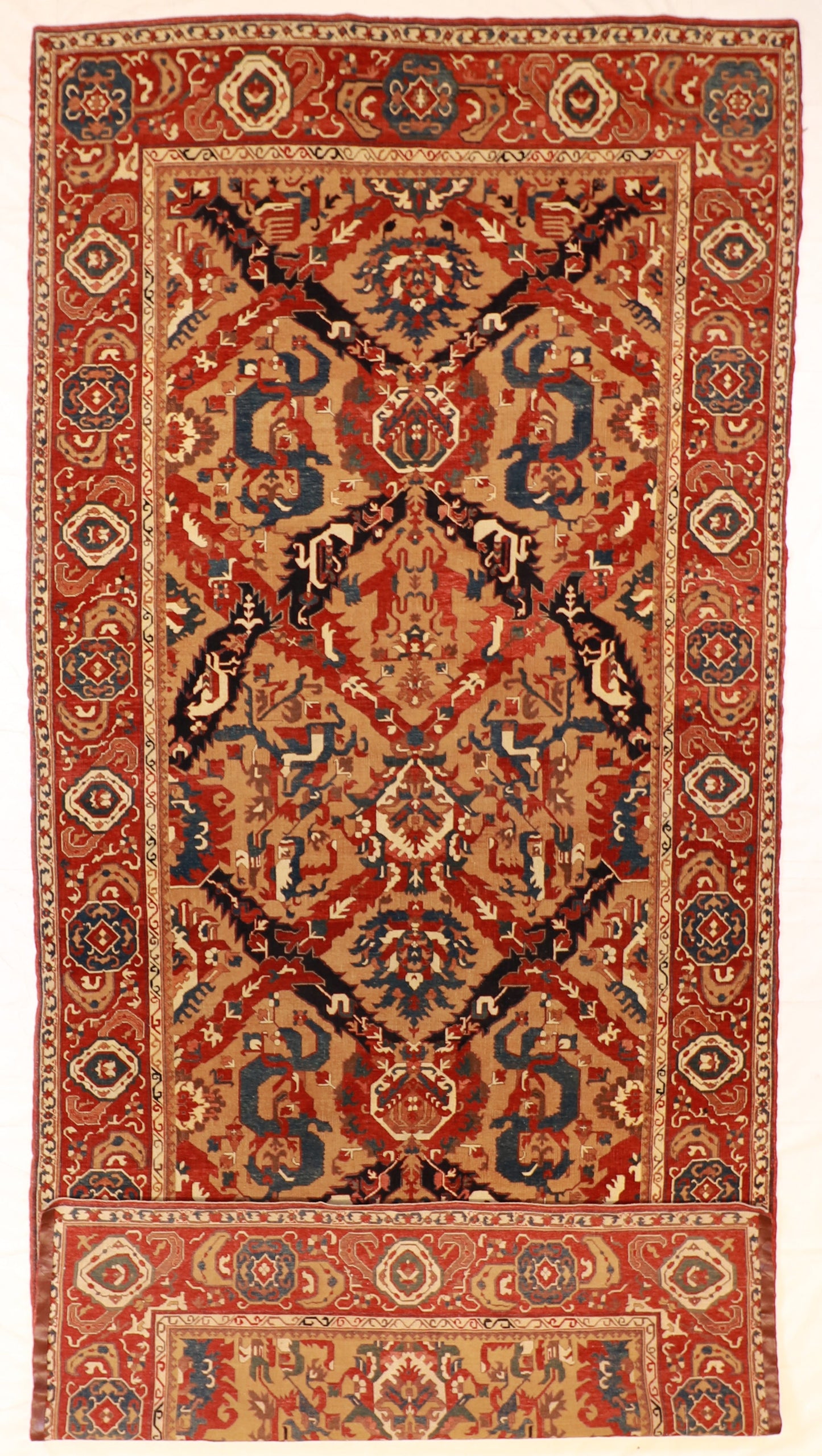 7 x 16 - Serapie Fine/Wool All Over Rectangle - Hand Knotted Rug