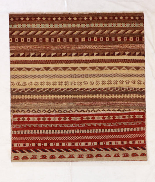 4x6 - Modern Fine All Over Rectangle - Hand Knotted Rug