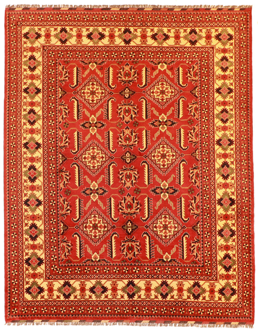 W 9.1 L 11.6 Herate 100% Wool Hand-Woven All Over Design - 57325