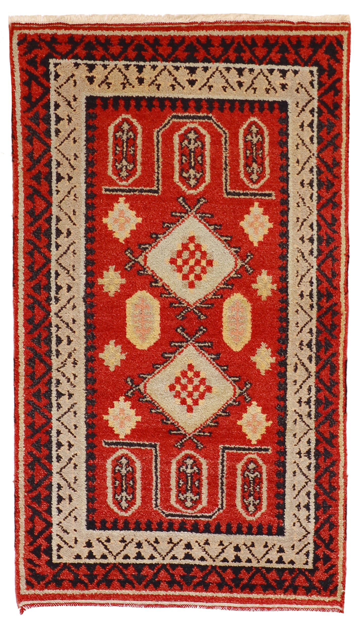 3x5 - Heriz Fine Geometric Rectangle - Hand Knotted Rug