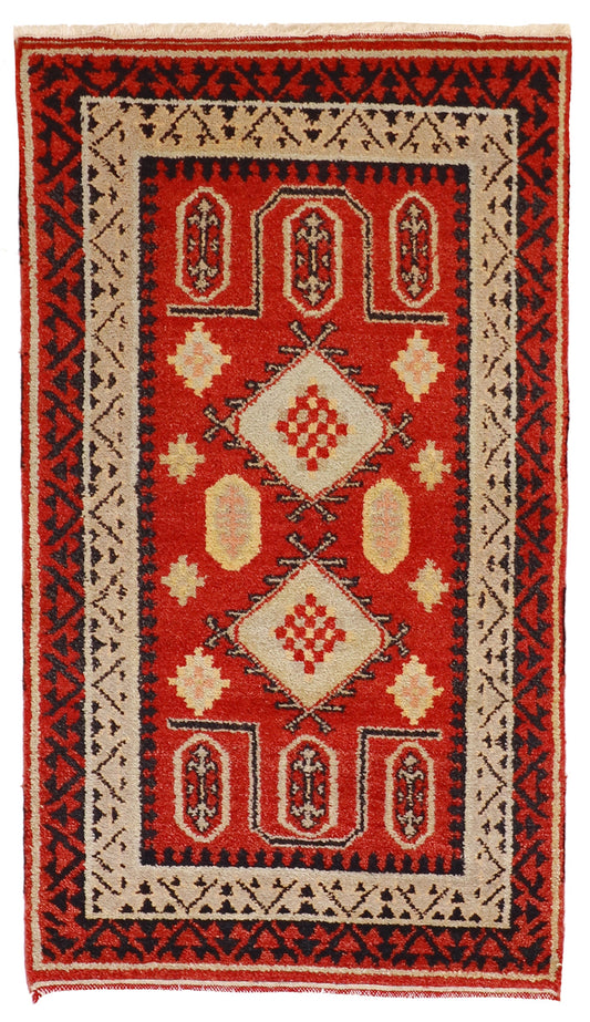 3x5 - Heriz Fine Geometric Rectangle - Hand Knotted Rug