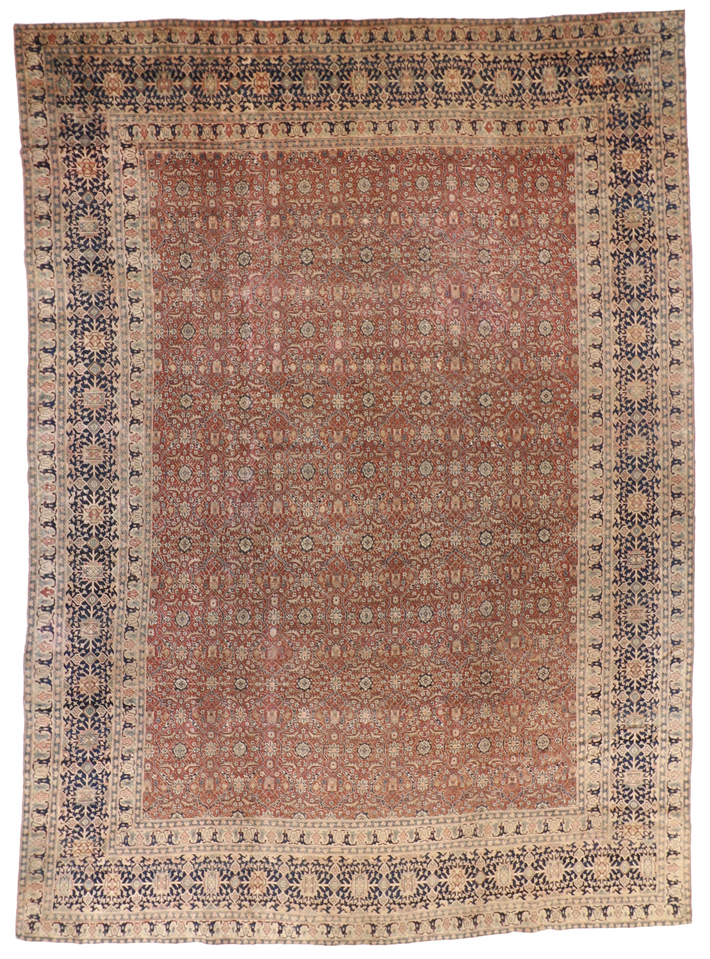 10 x 14 - Frahan Fine/Wool All Over Rectangle - Hand Knotted Rug