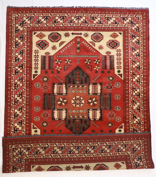 9x12 - Serapie Fine Geometric Rectangle - Hand Knotted Rug