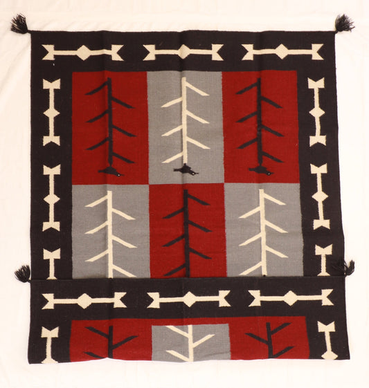 5.2 x 6.11 - Navajo Fine Wool All Over Rectangle - Hand Knotted Rug