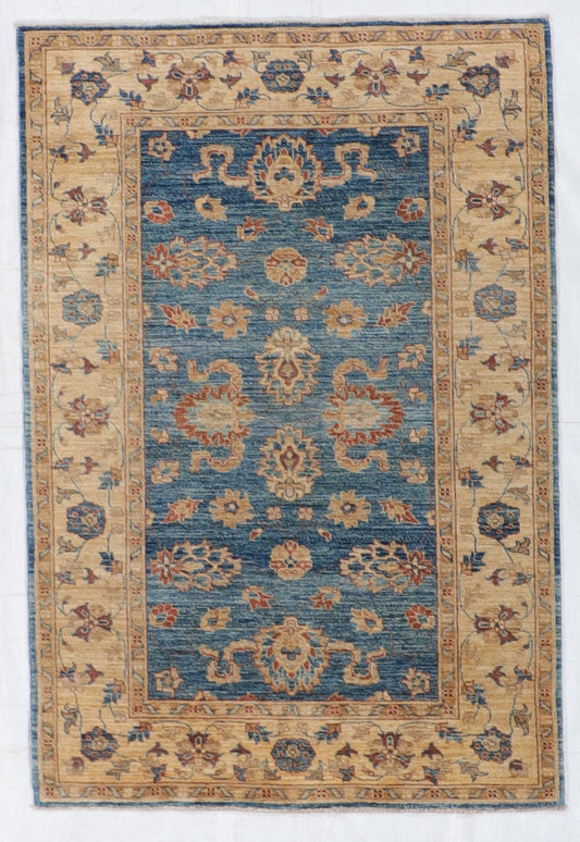 4x6 - Kashan Fine/Wool All Over Rectangle - Hand Knotted Rug