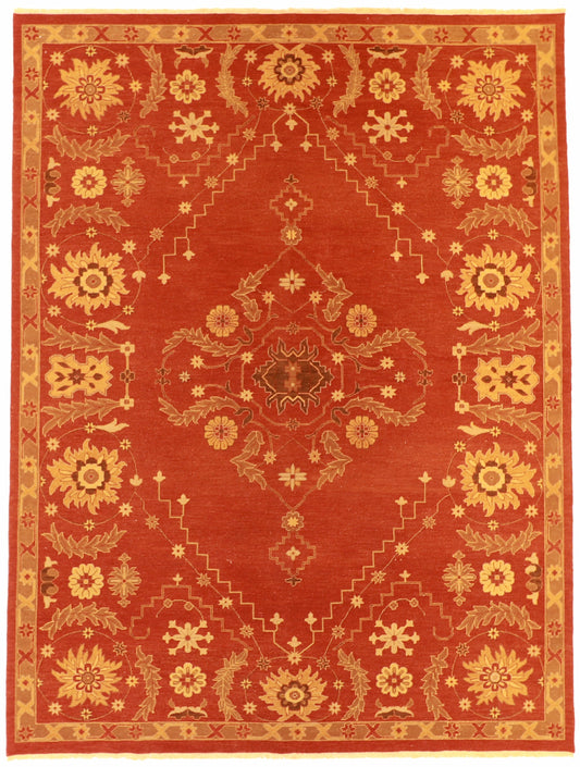 9x12 - Heriz Wool All Over Rectangle - Hand Knotted Rug