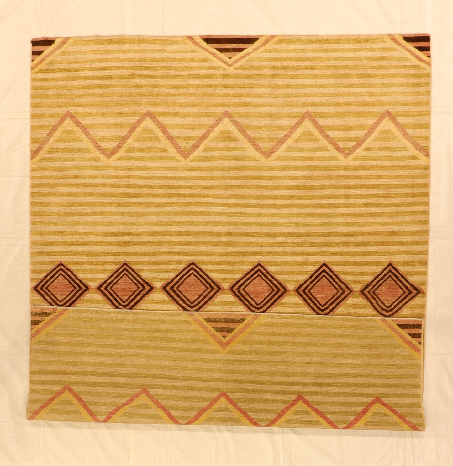 8x10 - Modern Fine/Wool All Over Rectangle - Hand Knotted Rug