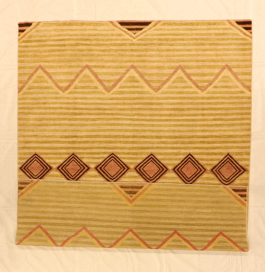 8x10 - Modern Fine/Wool All Over Rectangle - Hand Knotted Rug