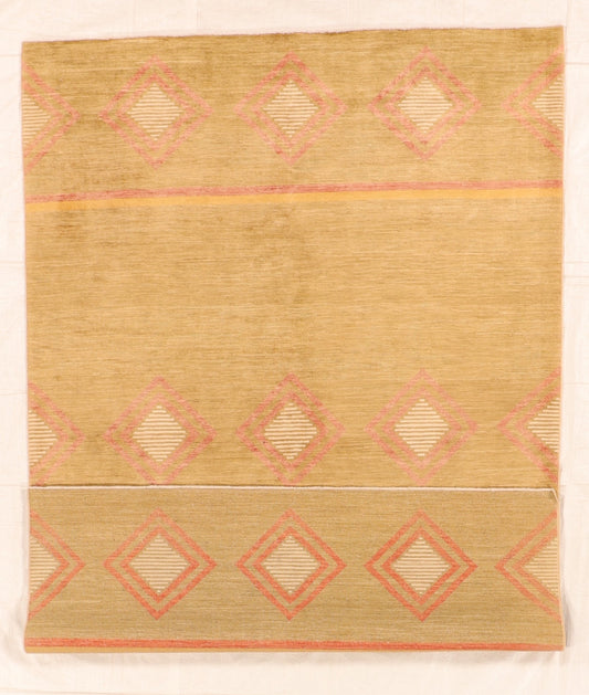 6x9 - Navajo Fine Wool All Over Rectangle - Hand Knotted Rug