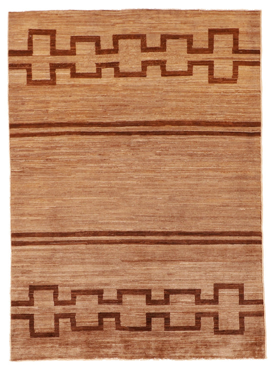 4x6 - Modern Fine/Wool All Over Rectangle - Hand Knotted Rug