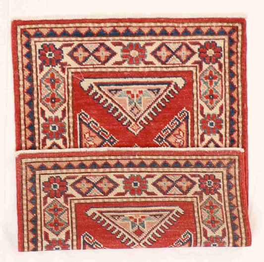 W 2.1 L 3 Kazak 100% Wool Handmade All Over Design - 58148