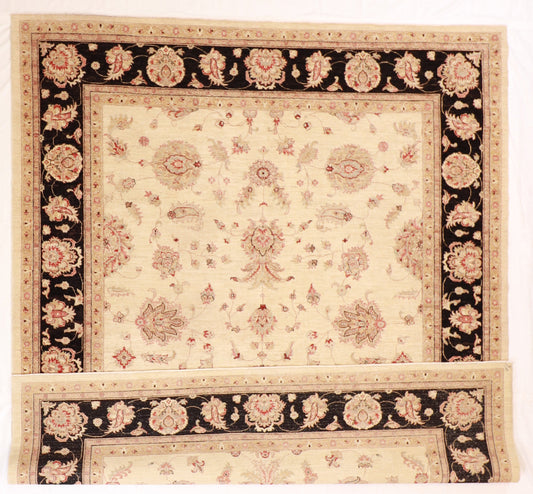8x10 - Isfahan Wool All Over Rectangle - Hand Knotted Rug