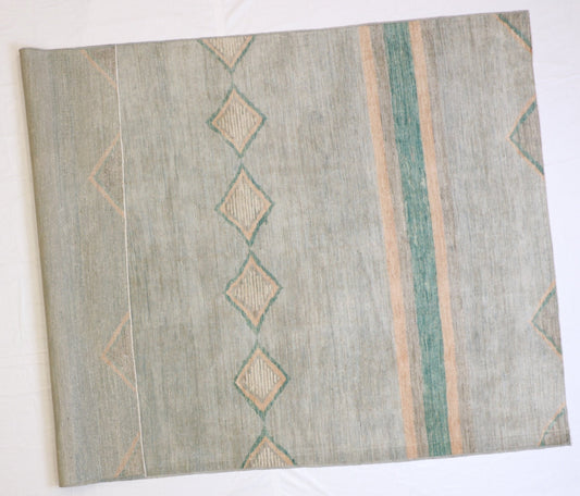 6x9 - Mountain  Modern Fine All Over Rectangle - Hand Knotted Rug