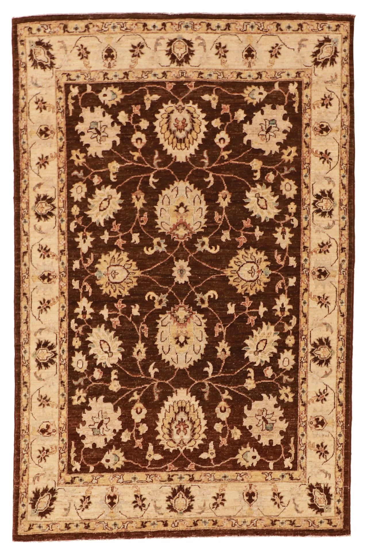 4x6 - Tabriz Fine All Over Rectangle - Hand Knotted Rug
