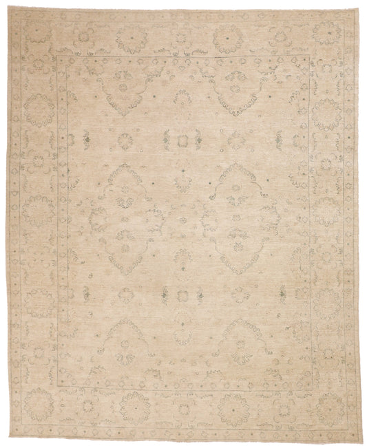 8x10 - Oushak Wool All Over Rectangle - Hand Knotted Rug