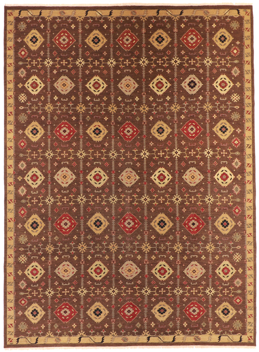 10x14 - Mountain Modern Fine Geometric Rectangle - Hand Knotted Rug