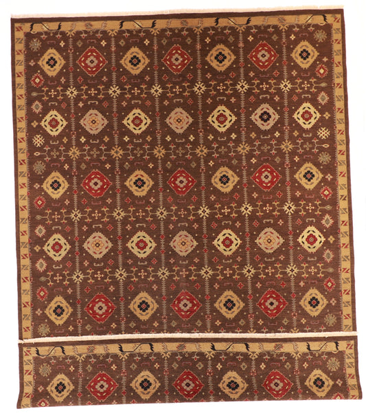 10x14 - Mountain Modern Fine Geometric Rectangle - Hand Knotted Rug