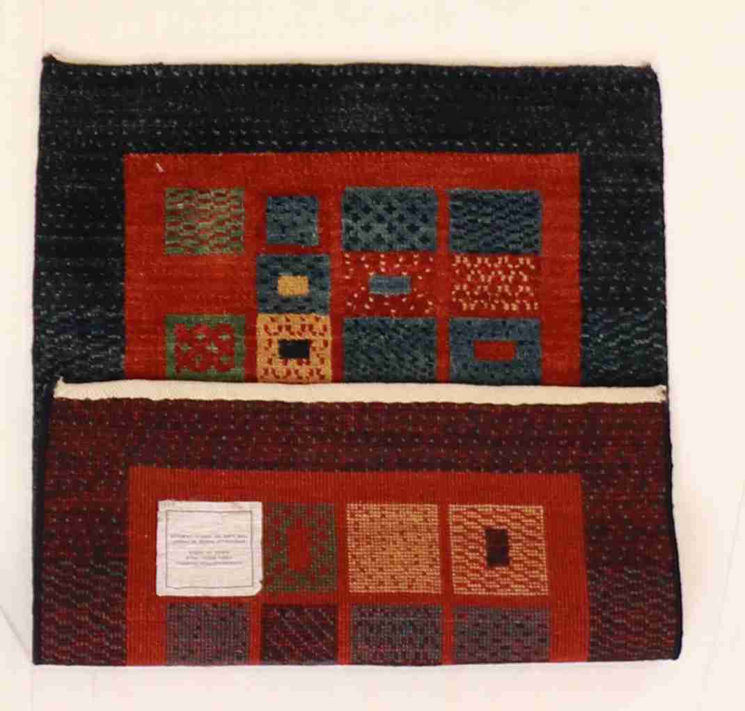 W 2 L 3 Gabbeh 100% Wool Handmade Geometric Design - 58387