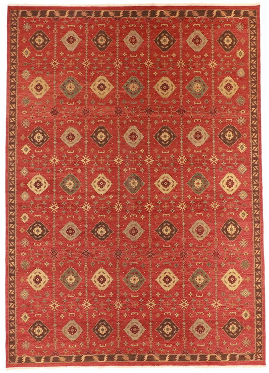 10x14 - Mahal Fine/Wool All Over Rectangle - Hand Knotted Rug