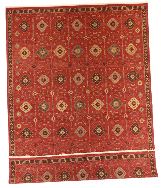 10x14 - Mahal Fine/Wool All Over Rectangle - Hand Knotted Rug