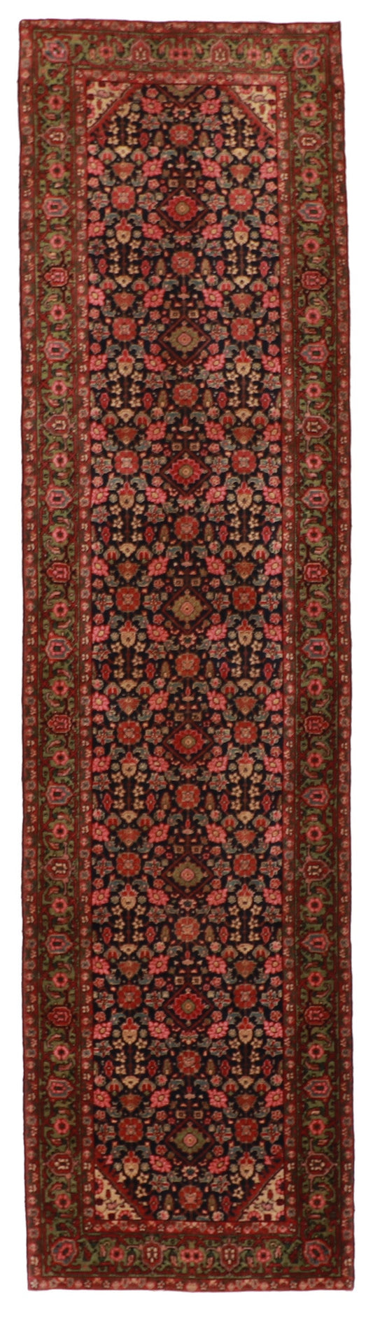 Runner - Malayer Antique/Wool All Over Rectangle - Hand Knotted Rug