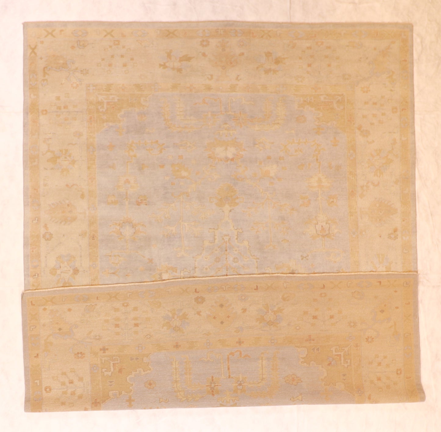 W 9 L 12 Serapie 100% Wool Hand-Woven All Over Design - 58858