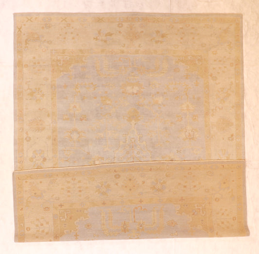 W 9 L 12 Serapie 100% Wool Hand-Woven All Over Design - 58858