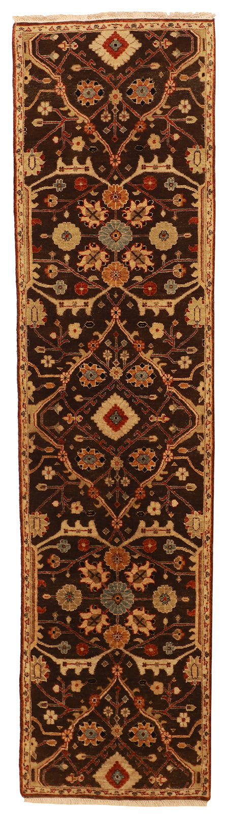 ✨ Handwoven 3×20 Persian Mahal Wool Runner — 🇮🇷 All-Over Design in Rich Jewel Tones