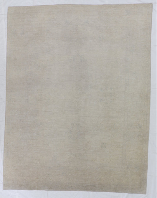 W 8.5 L 10.10 Sarab 100% Wool Hand-Woven Geometric Design - 58963