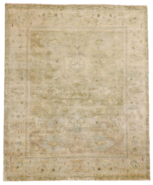 8x10 - Oushak Fine All Over Rectangle - Hand Knotted Rug