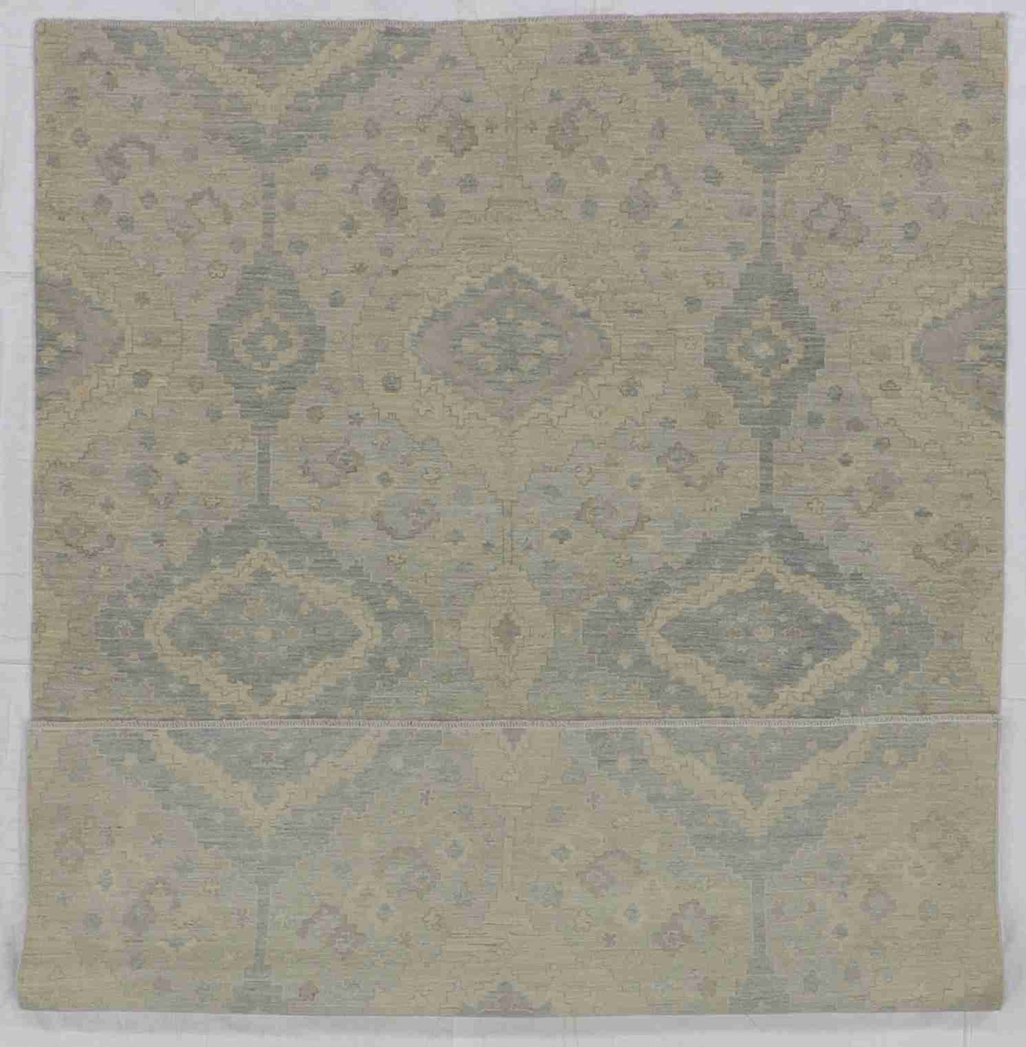 W 6 - L 8 - Zanjan Wool Transitional Rectangle - Finest Hand-Knotted Quality Wool - 59322
