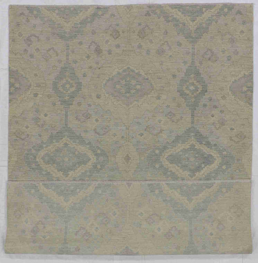 W 6 - L 8 - Zanjan Wool Transitional Rectangle - Finest Hand-Knotted Quality Wool - 59322