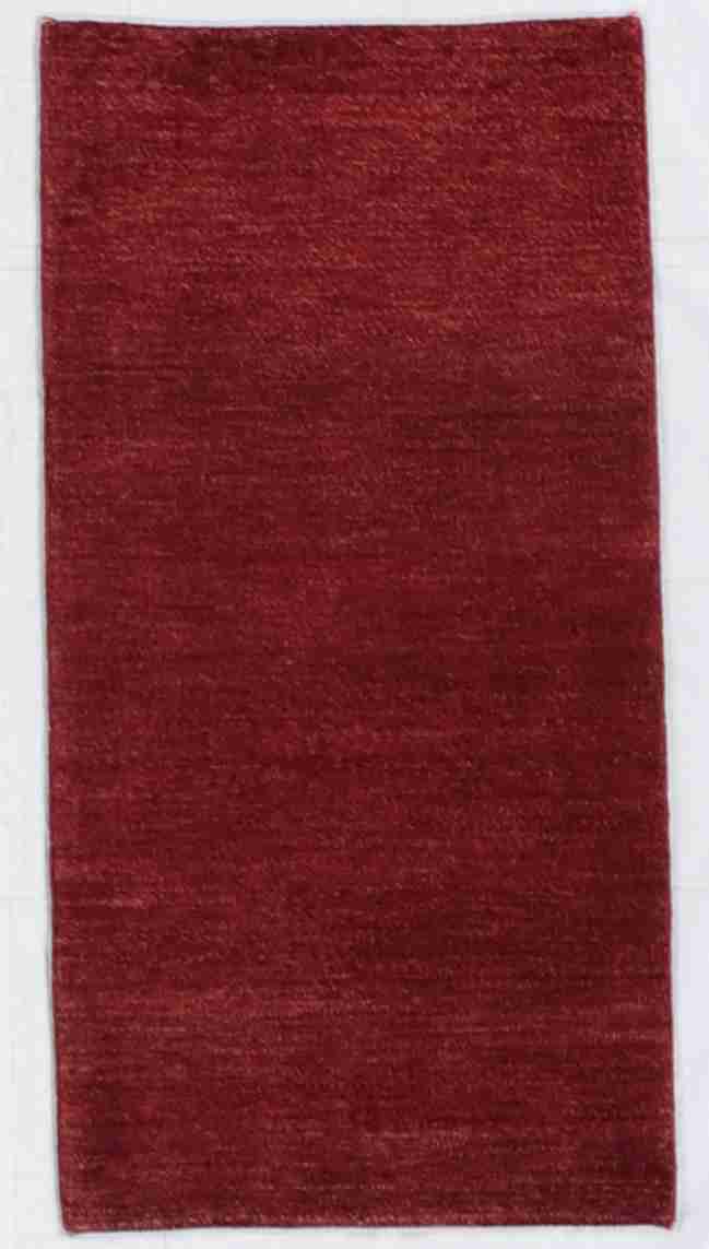 W 2.5 - L 4.7 - Gabbeh Fine/Wool Geometric Rectangle - Finest Hand-Knotted Quality Wool - 59411