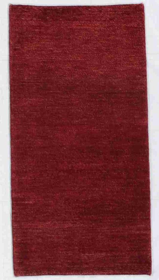W 2.5 - L 4.7 - Gabbeh Fine/Wool Geometric Rectangle - Finest Hand-Knotted Quality Wool - 59411