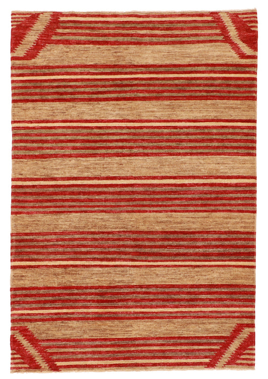 4x6 - Navajo Fine Wool All Over Rectangle - Hand Knotted Rug