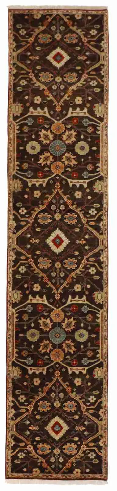 W 2.7 - L 9.11 - Bijar Wool All Over Rectangle - Finest Hand-Knotted Quality Wool - 60026