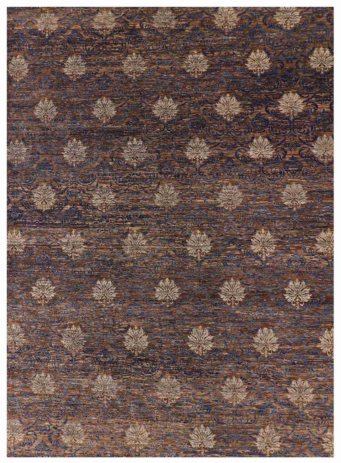 W 10 - L 13.10 - Modern Wool Contemporary Rectangle - Finest Hand-Knotted Quality Wool - 60101